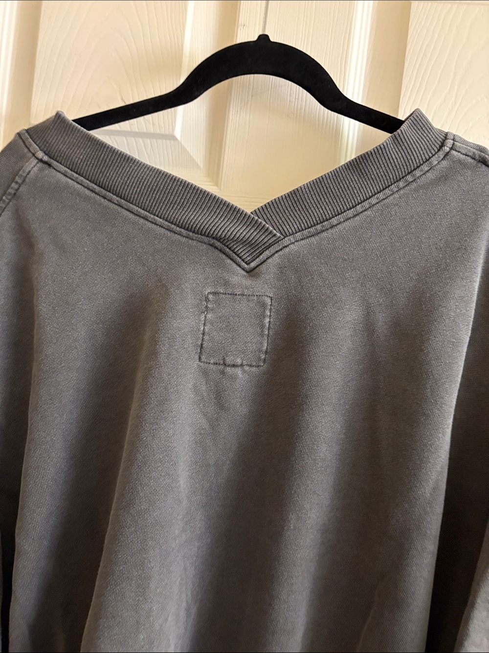 Aerie lightweight sweatshirt washed charcoal gray Large - Picture 5 of 6